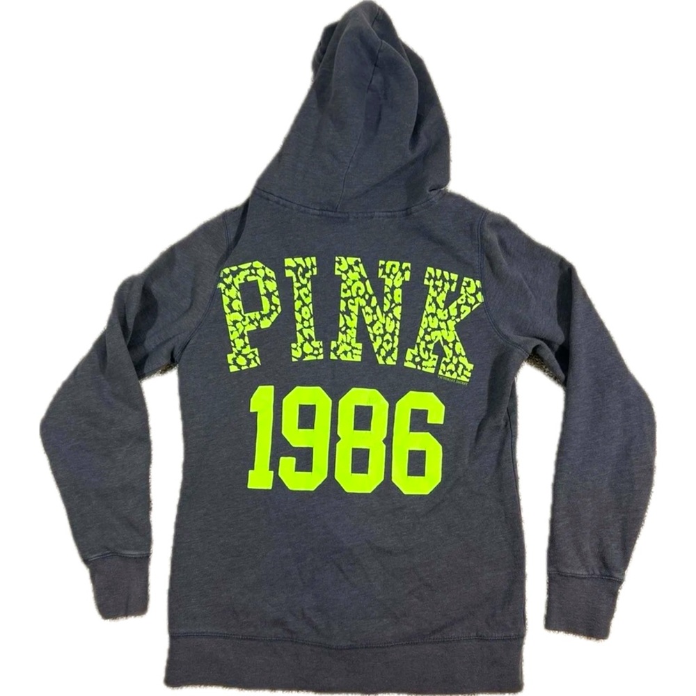 Pink Vtg Full Zip Hoodie Xs, Longer Tunic Style